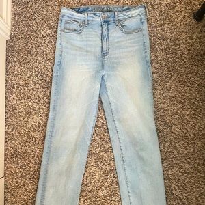 American Eagle Slim Straight Crop Jeans